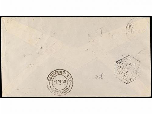 ✉ ESPAÑA. Ed. 502, 511, 528. 1930. SEVILLA a RÍO DE JANEIRO.