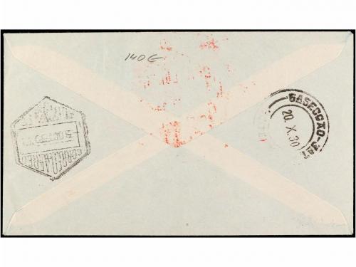 ✉ ESPAÑA. Ed. 564. 1930. SEVILLA a RÍO DE JANEIRO. 4 pts. az