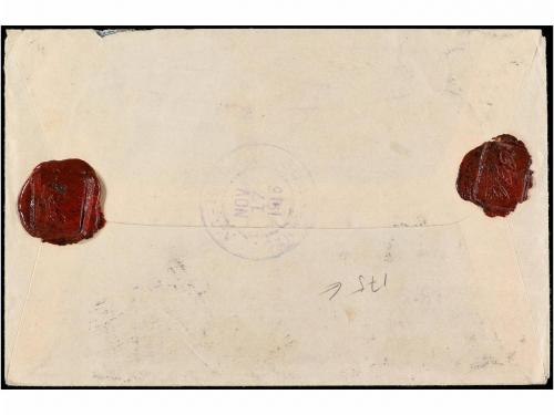 ✉ ESPAÑA. Ed. 269 (6). 1916. BARCELONA a LA HABANA. 10 cts. 