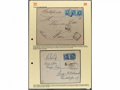 ✉ ESPAÑA. 1905-30. CONJUNTO de doce cartas dirigidas a AUSTR