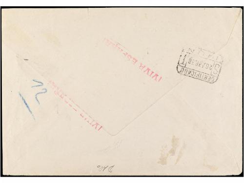 ✉ ESPAÑA GUERRA CIVIL. 1938. BURGOS a BOMBAY (India). 1 pta.