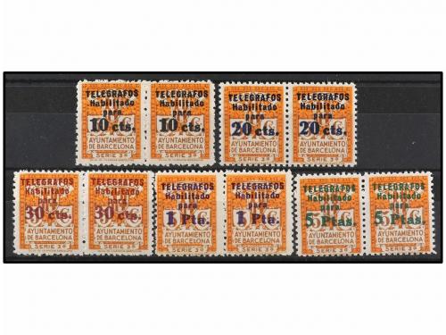 ** ESPAÑA: AYUNTAMIENTO DE BARCELONA. Ed. T 4/8 (2). SERIE c