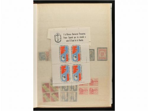 LOTES y COLECCIONES. VIÑETAS GUERRA CIVIL. Clasificador con 