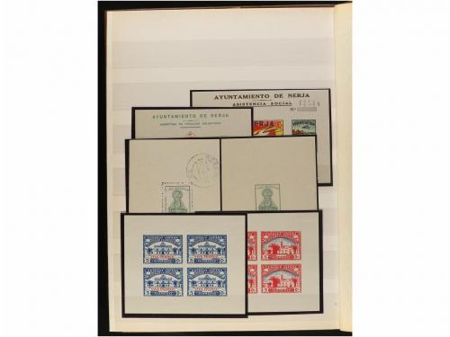 LOTES y COLECCIONES. VIÑETAS GUERRA CIVIL. Clasificador con 