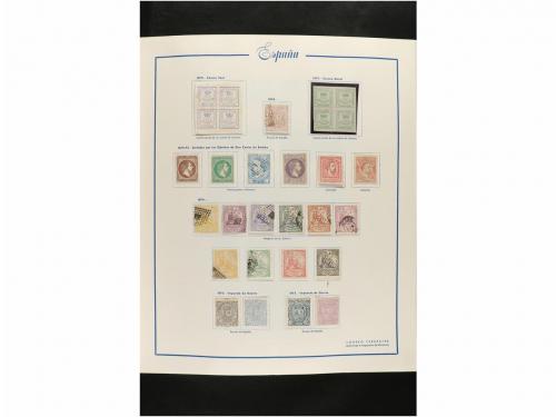 LOTES y COLECCIONES. ESPAÑA. Colección de 1850 a 1960 montad