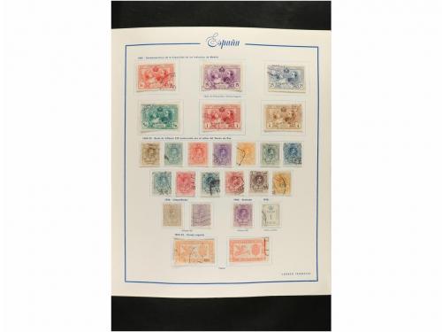 LOTES y COLECCIONES. ESPAÑA. Colección de 1850 a 1960 montad