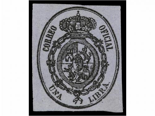 ** COLONIAS ESPAÑOLAS: CUBA. Ed. 9A. 1 Libra negro s. azul, 