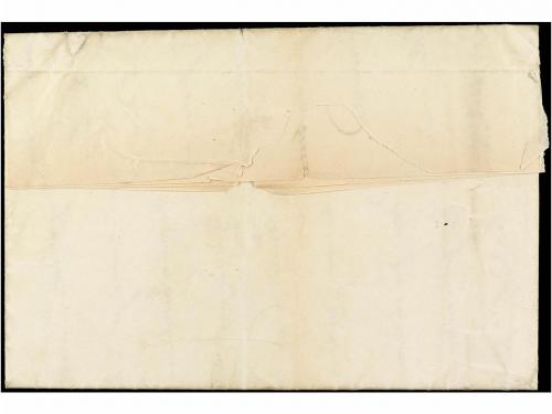 ✉ CUBA. 1847. PALENCIA a NEW YORK. Circulada vía Cuba. Marca