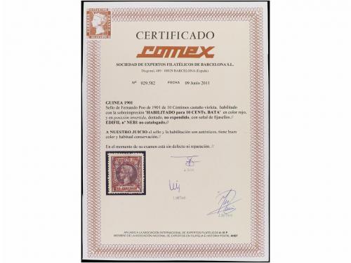 * COLONIAS ESPAÑOLAS: GUINEA. Ed. NE B-1hi. EMISIÓN PROVISIO