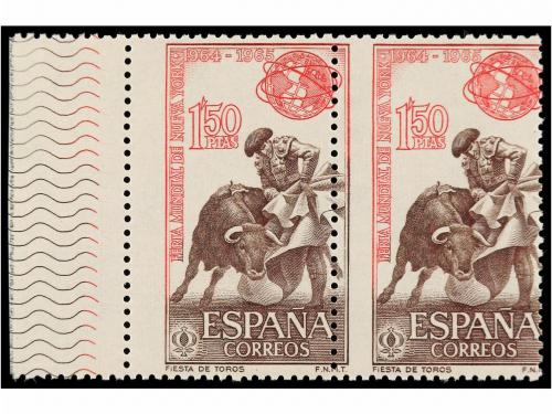 ** ESPAÑA. Ed. 1591dh. FERIA DE NUEVA YORK. 1,50 pts. castañ