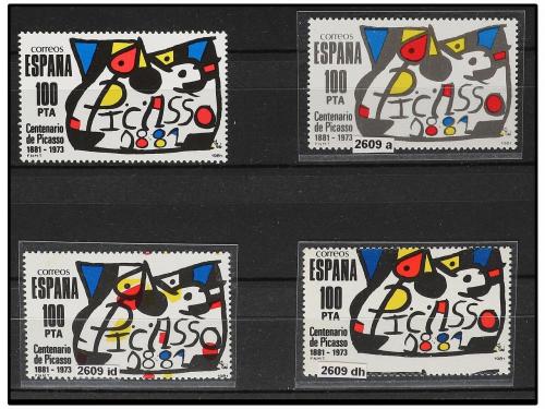 LOTES y COLECCIONES. ESPAÑA. VARIEDADES DEL SEGUNDO CENTENAR