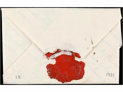 ✉ ESPAÑA: PREFILATELIA. 1831. ARACENA a MÉRIDA. Marca ARAZEN