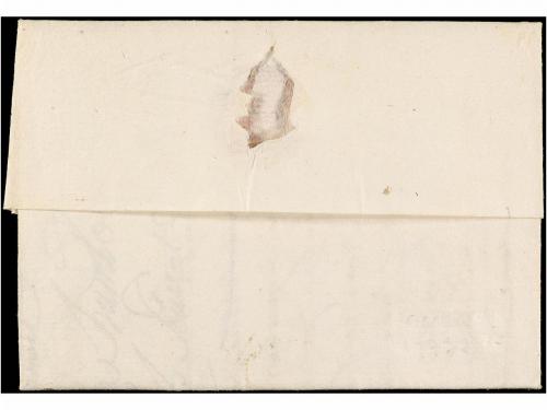 ✉ ESPAÑA: PREFILATELIA. 1777. GANDÍA a FRANCIA. Marca VALENC