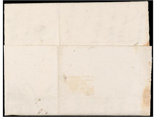 ✉ ESPAÑA: PREFILATELIA. 1758. VITORIA a FRANCIA. Marca BIZCA