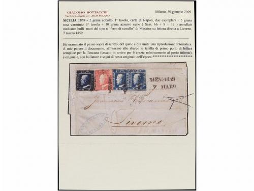 ✉ ITALIA ANTIGUOS ESTADOS: DOS SICILIAS - NAPOLES. Sa. 6b (2