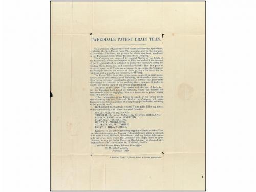✉ GRAN BRETAÑA. 1840 (2-11). LONDON to MORPETH. Mulready let