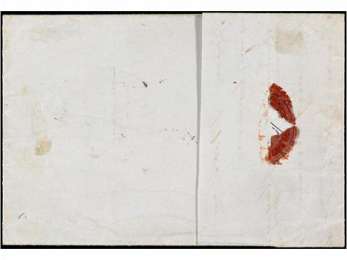 ✉ SUIZA. Yv. 10. (1843 CA.). ZURICH a ELGG. 6 Rp. negro (lín