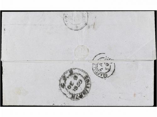 ✉ MAURICIO. Sg. 23 (4). 1860. MAURICE to GRANVILLE. Complete