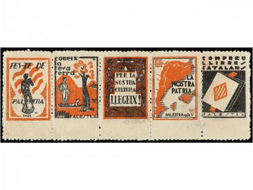 ESPAÑA GUERRA CIVIL. PALESTRA. Tira de cinco viñetas. (Al. 3