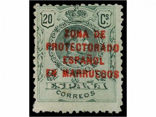* MARRUECOS. Ed. NE 4. NO EMITIDO. 20 cts. verde. Habitual c