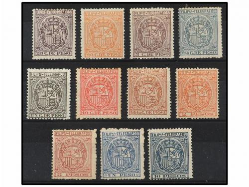 * FILIPINAS. Ed. T 59/69. SERIE completa, centrajes habitual