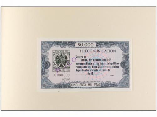 ESPAÑA: TELEGRAFOS. 1973. HOJA DE REINTEGRO DE TASAS TELEGRÁ