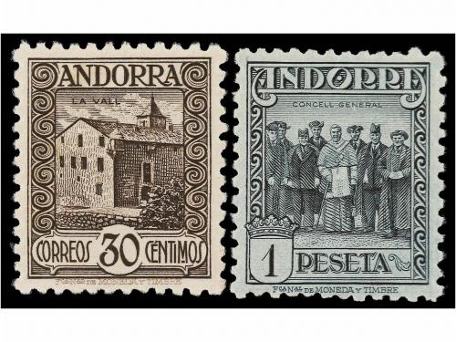 ** ANDORRA. Ed. 15d/24d. SERIE completa d. 11 1/2. Centraje 