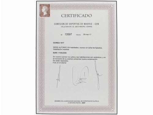 ** COLONIAS ESPAÑOLAS: GUINEA. Ed. 111/23hi. SERIE completa 