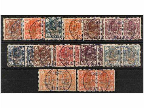 ° COLONIAS ESPAÑOLAS: GUINEA. Ed. 72/84 + 72A/84A. SERIE com