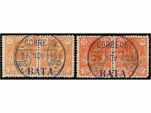 ° COLONIAS ESPAÑOLAS: GUINEA. Ed. 72/84 + 72A/84A. SERIE com