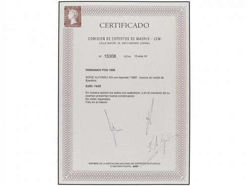 ** COLONIAS ESPAÑOLAS: FERNANDO POO. Ed. 74/93. SERIE comple