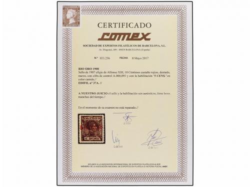 ** COLONIAS ESPAÑOLAS: RIO DE ORO. Ed. 37A. 5 cents. s. 10 c