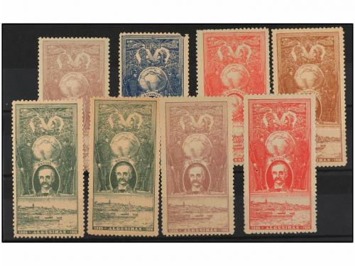 * ESPAÑA: VIÑETAS. 1906. CONFERENCIA DE ALGECIRAS. Serie de 