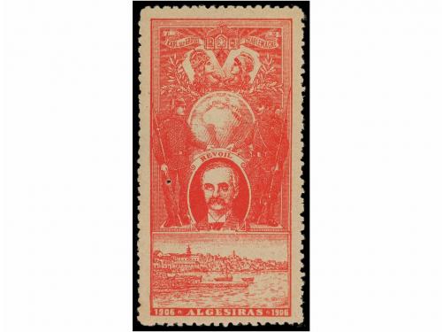 * ESPAÑA: VIÑETAS. 1906. CONFERENCIA DE ALGECIRAS. Serie de 