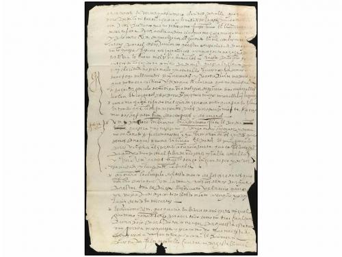 ✉ PERU. 1585 (2 Abril). CIUDAD DE LOS REYES (Lima) a SEVILLA