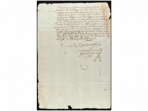 ✉ PERU. 1607 (20 Marzo). LIMA a SEVILLA (España). Carta comp
