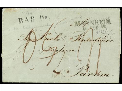 ✉ ITALIA ANTIGUOS ESTADOS: PARMA. Sa. 11. 1859. PONTREMOLI a