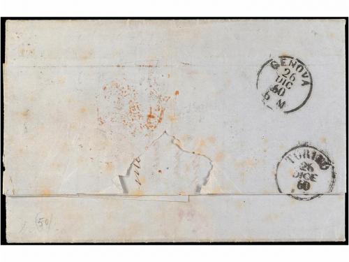 ✉ ITALIA ANTIGUOS ESTADOS: CERDEÑA. Sa. 16, 17 (2). 1860. ZO