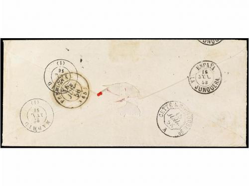 ✉ ITALIA ANTIGUOS ESTADOS: TOSCANA. Sa. 8 (3), 12. 1858. BAG