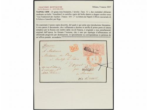 ✉ ITALIA ANTIGUOS ESTADOS: DOS SICILIAS - NAPOLES. Sa. 12 (2