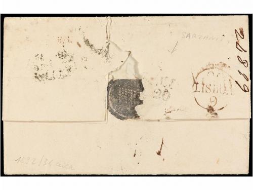 ✉ INDIA PORTUGUESA. (1832-36 CA.). Envuelta sin fechar circu