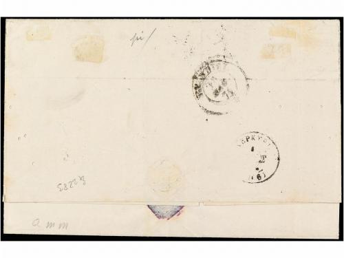 ✉ ITALIA. Sa. 20, 26. 1871. VENEZIA a CORFU. 20 cts. azul y 