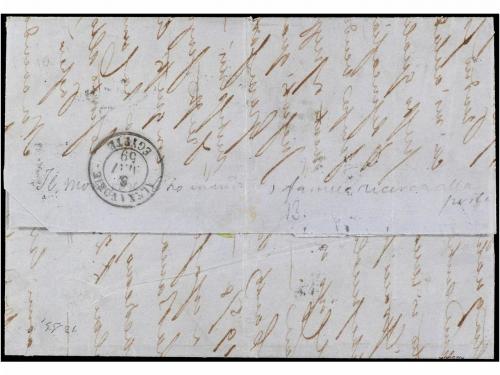 ✉ ITALIA ANTIGUOS ESTADOS: TOSCANA. Sa. 8 (2), 15a (3). 1859