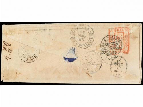 ✉ ITALIA ANTIGUOS ESTADOS: ESTADOS PONTIFICIOS. Sa. 6. 1863.