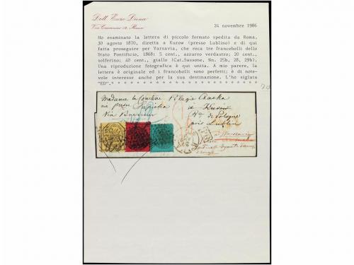 ✉ ITALIA ANTIGUOS ESTADOS: ESTADOS PONTIFICIOS. Sa. 25, 28, 