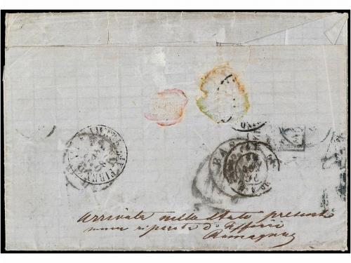 ✉ ITALIA ANTIGUOS ESTADOS: ESTADOS PONTIFICIOS. Sa. 6A. 1864