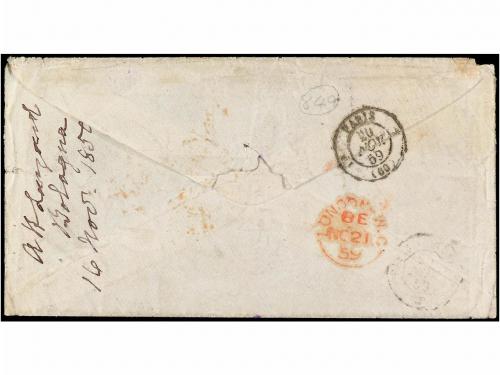 ✉ ITALIA ANTIGUOS ESTADOS: ROMAÑA. Sa. 5, 9. 1859. BOLOGNA a