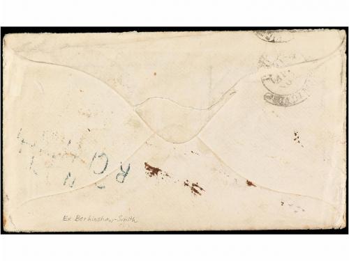 ✉ ESTADOS UNIDOS. 1862. Sobre con el texto circulado a ITALI