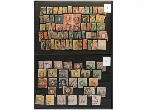 ° PORTUGAL. 1862 a 1880. Conjunto de sellos en usado, varios