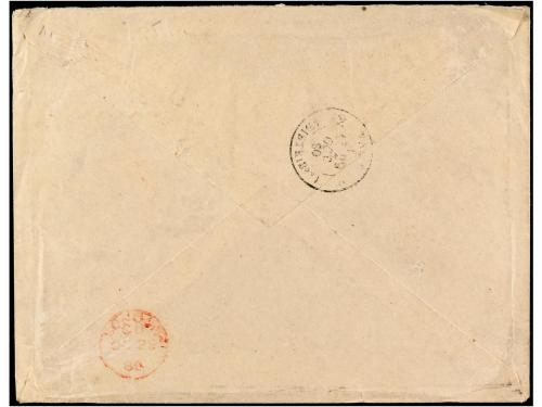 ✉ HAITI. 1880. PORT AU PRINCE a PARIS. Marca PAID / AT / POR